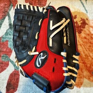 Rawlings 11.5” Tee Ball Baseball Glove Vinly Left Hand Catch Youth